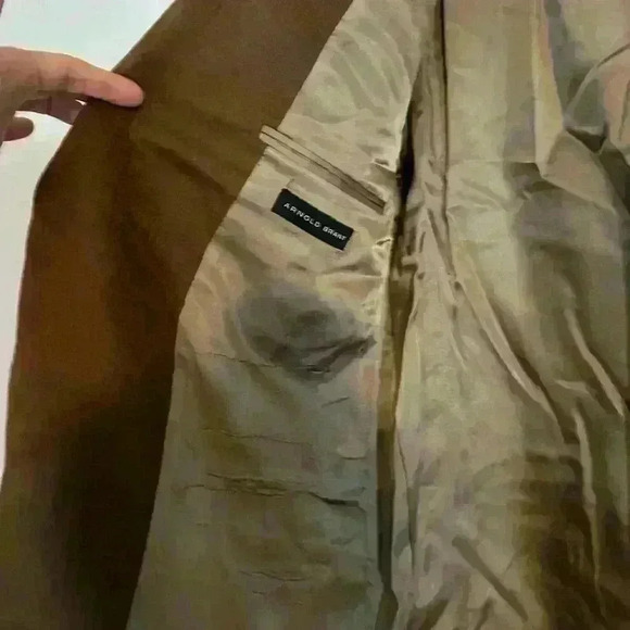 Arnold Brant Blazer Colombo Mink Cashmere Blend Mens Size 48 Regular Brown 2 Btn - Picture 8 of 16